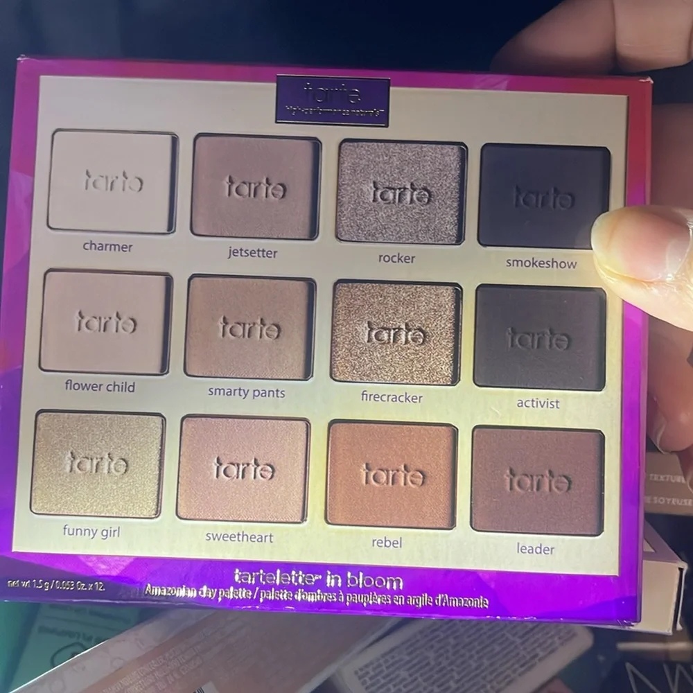 tarte Tartelette In Bloom Eyeshadow Palette - Pink, Purple, Gold, Brown